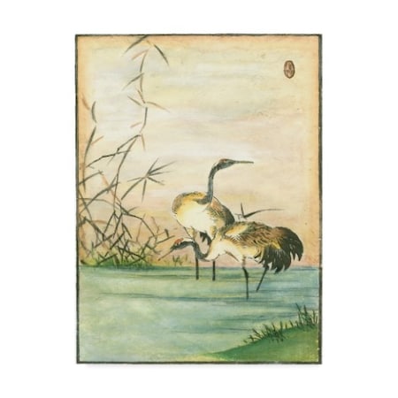 Vision Studio 'Oriental Cranes Ii' Canvas Art,18x24